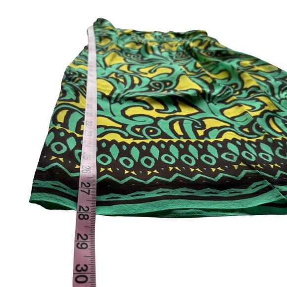 Women's Milly Green Silk Pleated Strapless Back Zip Closure Short Sheath Dress 2 - Picture 12 of 12